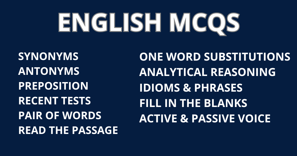 English mcqs